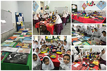 برگزاری نمایشگاه در دبیرستان دخترانه دوره اول حضرت مجتبی(ع)