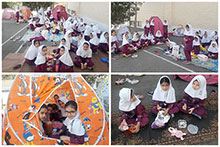 اجرای اردوی درون مدرسه‌ای در کلاس اول دبستان دخترانه حضرت مجتبی(ع)