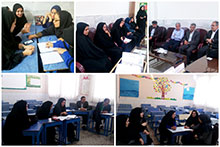 جلسه معلمان هم‌پایه دبستان دخترانه و پسرانه در دبستان پسرانه حضرت مجتبی(ع)