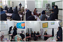 اولین جلسه انجمن کلاسی در دبستان دخترانه حضرت مجتبی(ع)