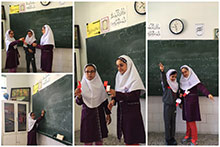 تدریس درس علوم پایه پنجم به صورت کنفرانس دانش آموزان در دبستان دخترانه حضرت مجتبی(ع) 
