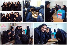 برگزاری انتخابات شورای دانش‌آموزی در دبیرستان دوره اول دخترانه حضرت مجتبی(ع)