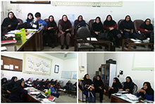 جلسه شورای معلمین در دبستان دخترانه حضرت مجتبی(ع)