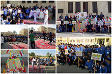 افتتاحیه‌ی المپیاد ورزشی درون مدرسه در دبستان پسرانه حضرت مجتبی(ع)