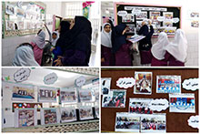 برپایی نمایشگاه عکس در دبستان دخترانه حضرت مجتبی(ع)