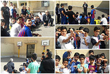 تدریس تشکیل رنگین کمان در دبستان پسرانه حضرت مجتبی(ع)