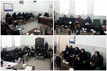 جلسه شورای دبیران در دبیرستان دوره اول دخترانه حضرت مجتبی(ع)