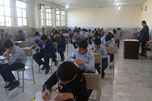 برگزاری امتحانات نوبت اول دبیرستان پسرانه دوره اول حضرت مجتبی(ع)