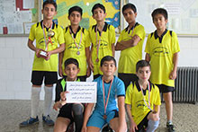 کسب رتبه سوم مسابقات فوتسال ناحیه2 یزد توسط دبستان پسرانه حضرت مجتبی(ع)