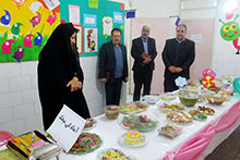 جشنواره غذای سالم در دبستان دخترانه حضرت مجتبی(ع)