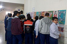 برگزاری نمایشگاه انقلاب در دبیرستان پسرانه دوره اول حضرت مجتبی(ع)