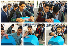 برگزاری جشن نیکوکاری در دبیرستان پسرانه دوره اول حضرت مجتبی(ع)