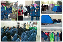 اردوی درون مدرسه‌ای در دبیرستان دخترانه دوره اول حضرت مجتبی(ع)