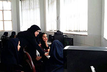 تدریس کار با رایانه در پایه ششم دبستان دخترانه حضرت مجتبی(ع)