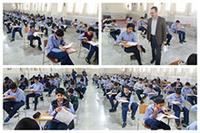 برگزاری آزمون سنجش در دبیرستان پسرانه دوره اول حضرت مجتبی(ع)