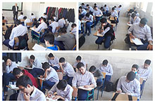 برگزاری آزمون مسابقات قرآن و عترت و نماز در دبیرستان پسرانه دوره دوم حضرت مجتبی(ع)