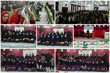 برگزاری جشن پیروزی انقلاب اسلامی در دبیرستان دوره اول دخترانه حضرت مجتبی(ع)