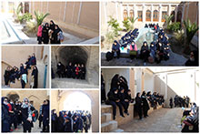 بازدید دانش‌آموزان دبیرستان دوره دوم دخترانه حضرت مجتبی(ع) از مکان‌های تاریخی