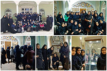 بازدید از موزه آیینه و روشنایی توسط دانش‌آموزان دبیرستان دوره اول دخترانه حضرت مجتبی(ع)