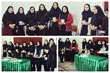 برگزاری مراسم اهدای جایزه به متولدین دی ماه در دبیرستان دخترانه دوره اول حضرت مجتبی(ع)