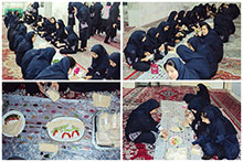 اجرای طرح صبحانه سالم در دبیرستان دخترانه دوره اول حضرت مجتبی(ع)