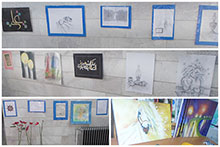 برپایی نمایشگاه آثار دانش‌آموزان در دبیرستان دخترانه دوره دوم حضرت مجتبی(ع)