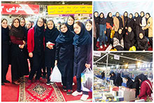 بازدید از نمایشگاه کتاب توسط دانش‌آموزان دبیرستان دخترانه دوره دوم حضرت مجتبی(ع)