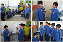 تدریس درس فارسی همراه با اجرای نمایش در دبستان پسرانه حضرت مجتبی(ع)