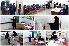 حضور معلمان دبستان دخترانه حضرت مجتبی(ع) در کلاس‌های درس
