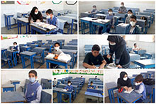 حضور معلمان دبستان پسرانه حضرت مجتبی(ع) در کلاس‌های درس