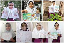 گرامیداشت روز آتش‌نشانی توسط دانش‌آموزان دبستان دخترانه حضرت مجتبی(ع)