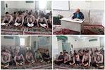 صبحگاه قرآنی در دبیرستان دوره دوم پسرانه حضرت مجتبی(ع)