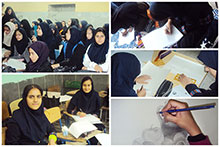 دانش‌آموزان برگزیده دبیرستان دخترانه دوره اول حضرت مجتبی(ع) در مسابقه هنرهای تجسمی شرکت کردند