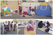برگزاری اردوی درون مدرسه‌ای در دبستان دخترانه حضرت مجتبی(ع) در 27 اسفند ماه