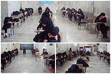 برگزاری امتحانات میان ترم در دبیرستان دخترانه دوره اول حضرت مجتبی(ع)