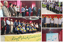 برگزاری جشن تکلیف دانش‌آموزان پایه هشتم دبیرستان پسرانه دوره اول حضرت مجتبی(ع)