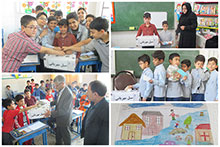 کمک و احساس همدردی با سیل زدگان توسط دانش‌آموزان دبستان پسرانه حضرت مجتبی(ع)