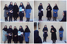 برگزیدگان مسابقات فرهنگی هنری در دبیرستان دخترانه دوره اول حضرت مجتبی(ع)