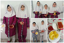 تدریس درس14(روش‌های نگهداری مواد غذایی) در کلاس سوم دبستان دخترانه حضرت مجتبی(ع)